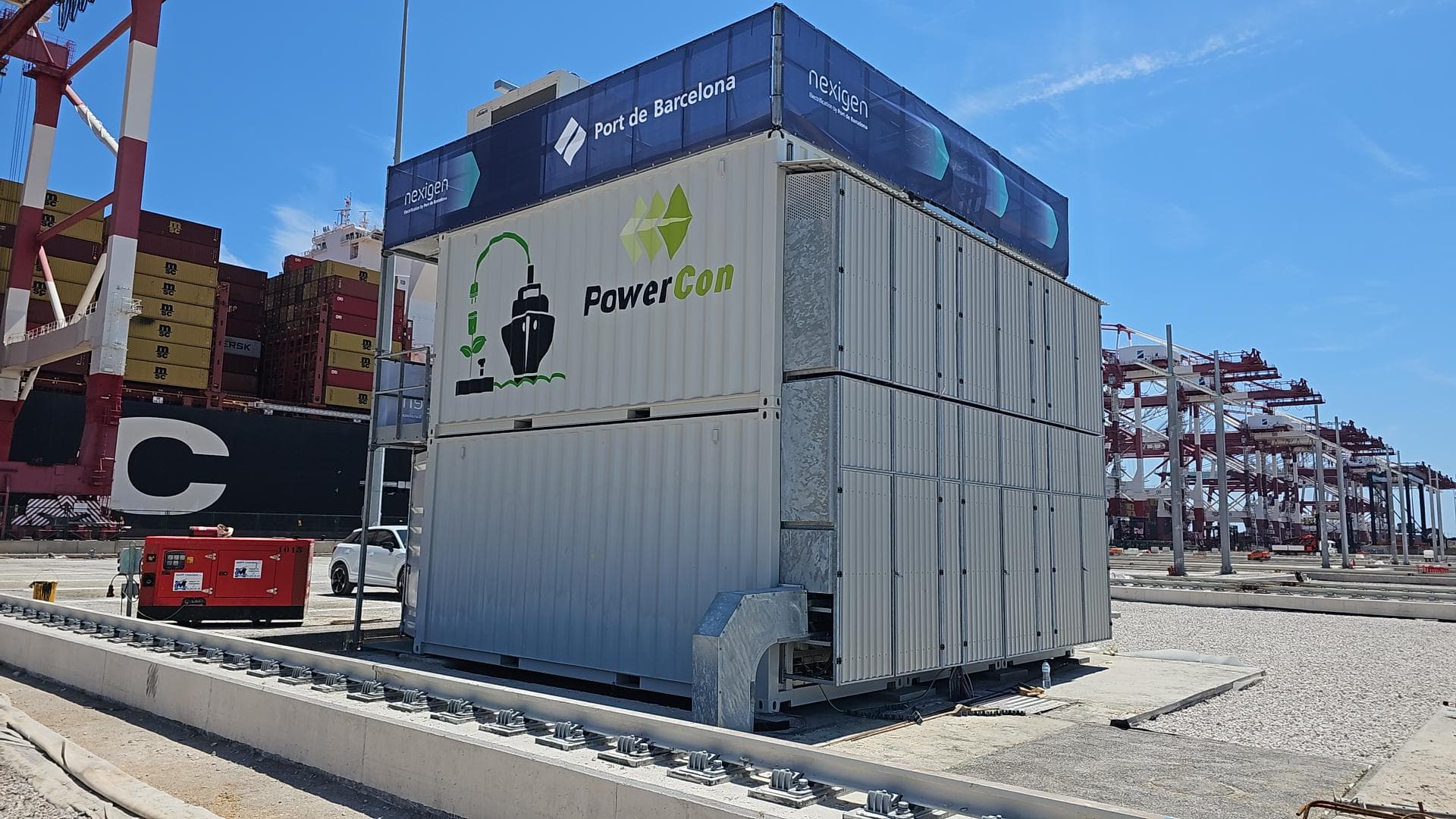 PowerCon leverer avancerede løsninger inden for energikonvertering, som her ved Port of Barcelona, hvor deres teknologi bidrager til at reducere miljøpåvirkningen og fremme en bæredygtig fremtid for havneindustrien.