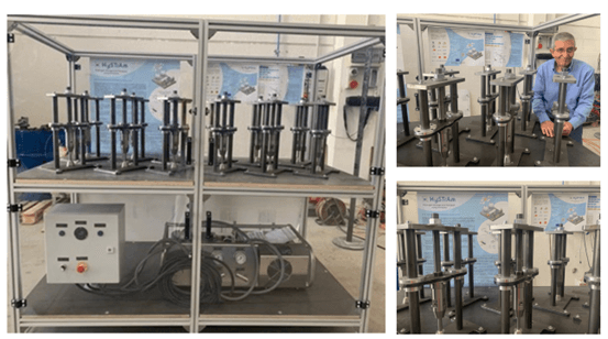 Fig. 4: Test station for hydrogen embrittlement.