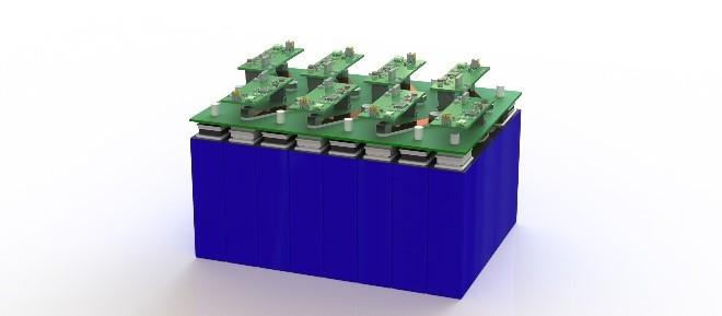 3D model of prismatic Smart Battery pack without terminals marked